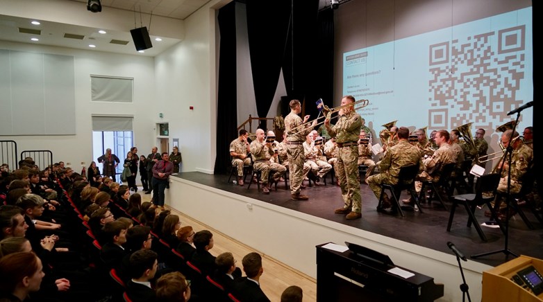 British Army Band of Catterick visit\