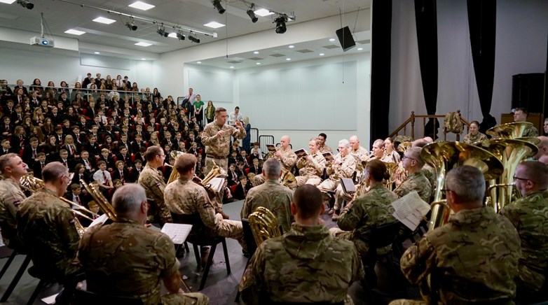 British Army Band of Catterick visit